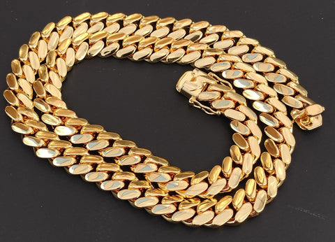 14k Gold Plated Miami Cuban Link 12mm 24inch Chain