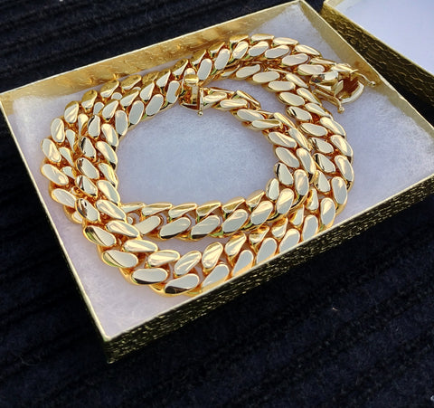 14k Gold Plated Miami Cuban Link 15mm 24inch Chain