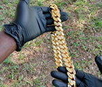 New....14k gold-plated Miami Cuban Link 24mm Big Chain