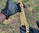 New....14k gold-plated Miami Cuban Link 24mm Big Chain