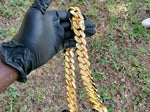 New....14k gold-plated Miami Cuban Link 24mm Big Chain