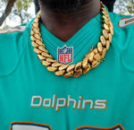 New....14k gold-plated Miami Cuban Link 24mm Big Chain