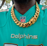 New....14k gold-plated Miami Cuban Link 24mm Big Chain