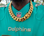 New....14k gold-plated Miami Cuban Link 24mm Big Chain