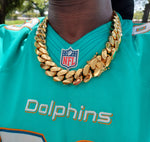New....14k gold-plated Miami Cuban Link 24mm Big Chain