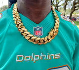 New....14k gold-plated Miami Cuban Link 24mm Big Chain
