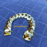 14k Gold Plated Miami Cuban link 22mm Big Bracelet