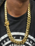 14k gold-plated Miami Cuban link 18mm Chain
