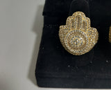 14k Gold Filled Cz diamond Hasma Ring