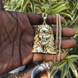 14k 3mm Gold filled Cuban link Chain and Pendant