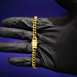 14k 6mm Cuban link CZ diamond bracelet
