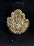 14k Gold Filled Cz diamond Hasma Ring
