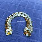 14k Gold Plated Miami Cuban link 22mm Big Bracelet