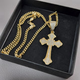 14k Gold Filled 4mm Cuban Link Chain and Pendant