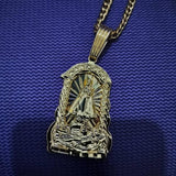 14K gold filled religious pendant