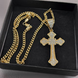 14k Gold Filled 4mm Cuban Link Chain and Pendant