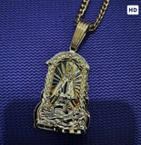 14K gold filled religious pendant