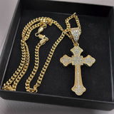 14k Gold Filled 4mm Cuban Link Chain and Pendant