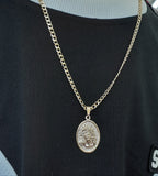 14k Gold Filled 3mm Cuban Link Chain and Pendant Set