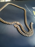 14mm Gold Plated Cuban Link Chain and Bracelet Set