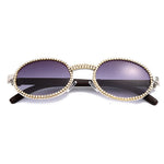 Vintage Round Cz Diamond Men or Women New Luxury Glasses