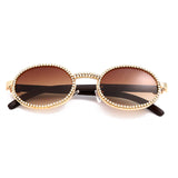 Vintage Round Cz Diamond Men or Women New Luxury Glasses