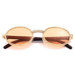 Vintage Round Cz Diamond Men or Women New Luxury Glasses