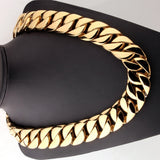 J HOVA BIG 24mm or 31mm Heavy CUBAN LINK Chain Or Bracelet Gold plated Curb Cuban Chain 316L Stainless Steel