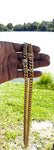 14k or 18k 10mm Gold Plated Cuban Link Chain and Bracelet Set