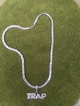 14k Ice out Gold filled 20inch Tennis and Charm