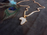 14k 6mm Gold Plated Cuban link Chain and Pendant