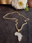 14k 6mm Gold Plated Cuban link Chain and Pendant