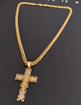 14k Gold Plated 6mm Cuban link Chain and Pendant
