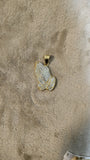 14k gold plated praying hands pendant