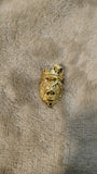 14k gold plated Lion pendant