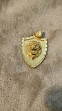 14k gold plated Lion pendant