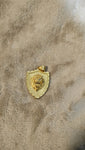 14k gold plated Lion pendant