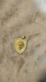 14k gold plated Lion pendant