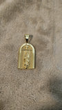 14k gold plated Virgin Mary pendant