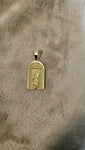 14k gold plated Virgin Mary pendant