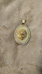 14k gold plated Lion pendant