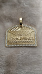 14k gold-plated Last Supper pendant