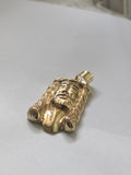 14k gold plated Jesus pendant