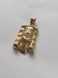 14k gold plated Jesus pendant