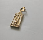 14k gold plated Virgin Mary pendant