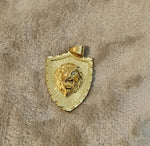 14k gold plated Lion pendant