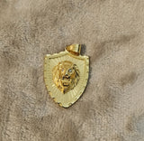 14k gold plated Lion pendant