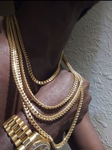 14k 6mm Gold Plated Cuban Link Chain