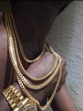 14k 6mm Gold Plated Cuban Link Chain