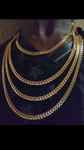 14k 6mm Gold Plated Cuban Link Chain